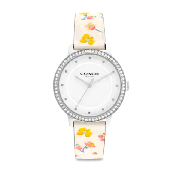 COACH 32MM MYSTICAL FLORAL PRINT WATCH "RAYDEN" WATER RESISTANT - Picture 1 of 3